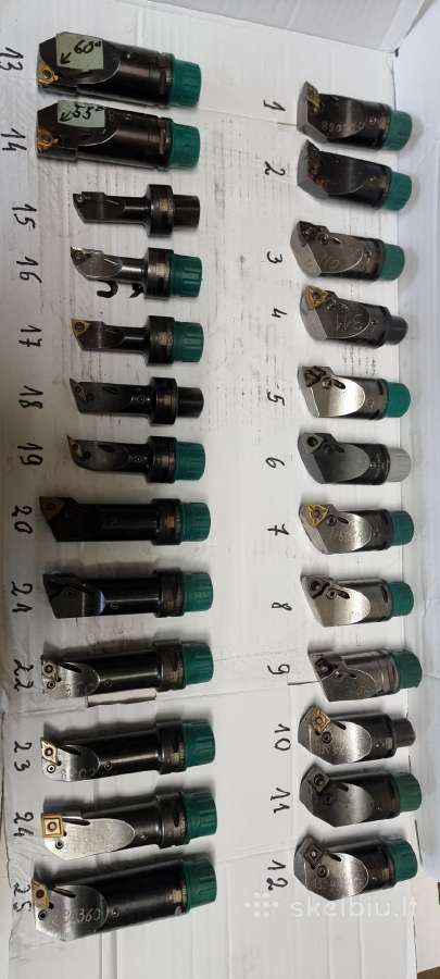 Metalo tekinimo peiliai, plokštelės ir kt. - nuotraukos Nr. 29