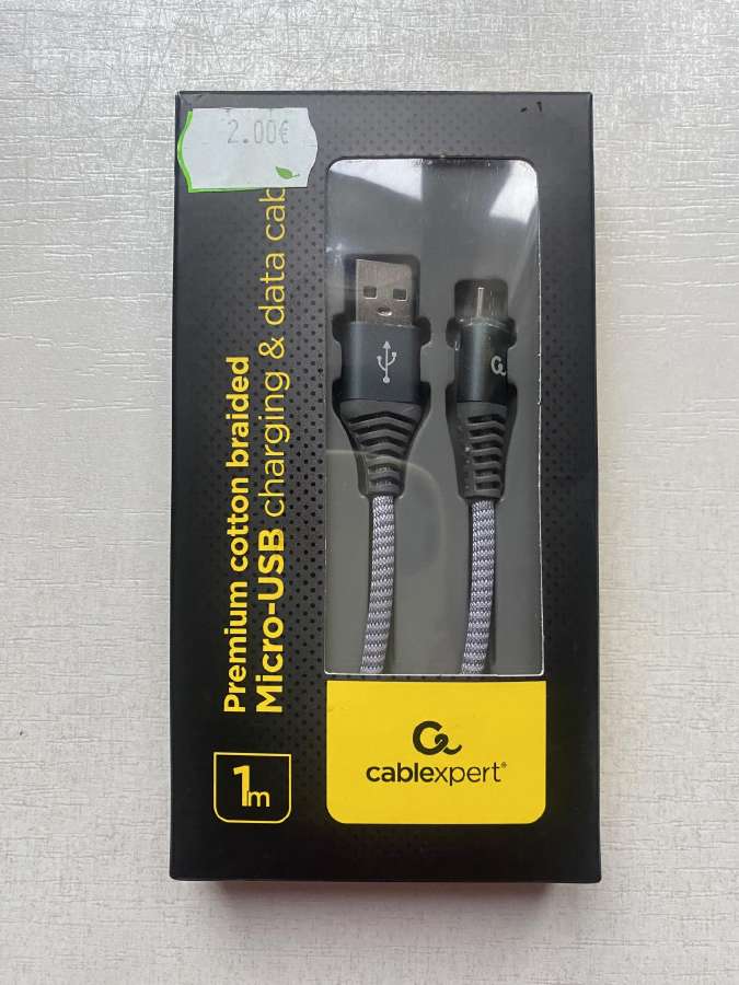 Premium minkštas Micro-usb laidas (1m)