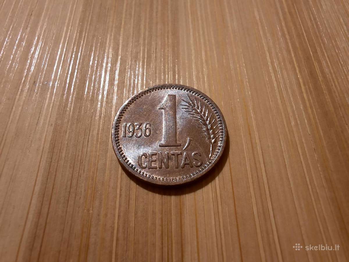 1 centas 1936 - Lietuva - Stovis