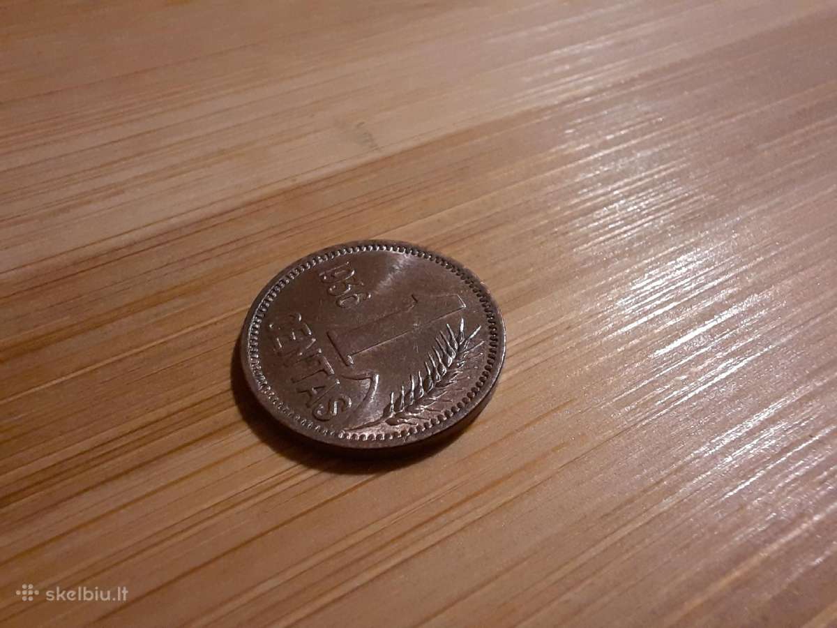 1 centas 1936 - Lietuva - Stovis - nuotraukos Nr. 3