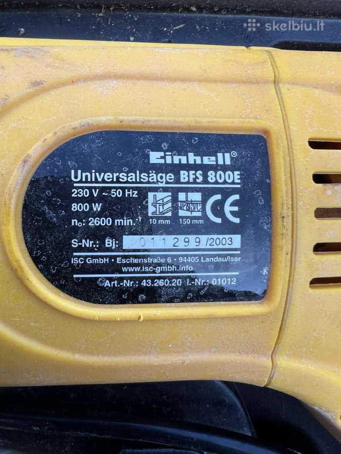 Elektriniai tiesiniai pjuklai - nuotraukos Nr. 7
