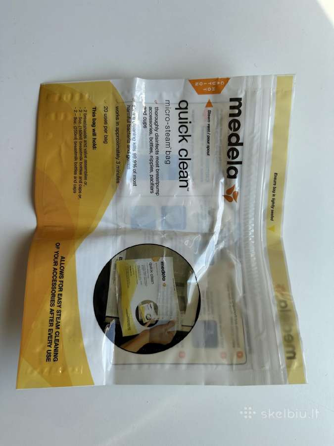 Medela Quick Clean sterilizavimo maišeliai 3vnt.