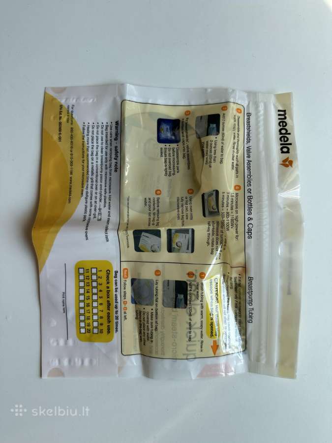 Medela Quick Clean sterilizavimo maišeliai 3vnt. - nuotraukos Nr. 2