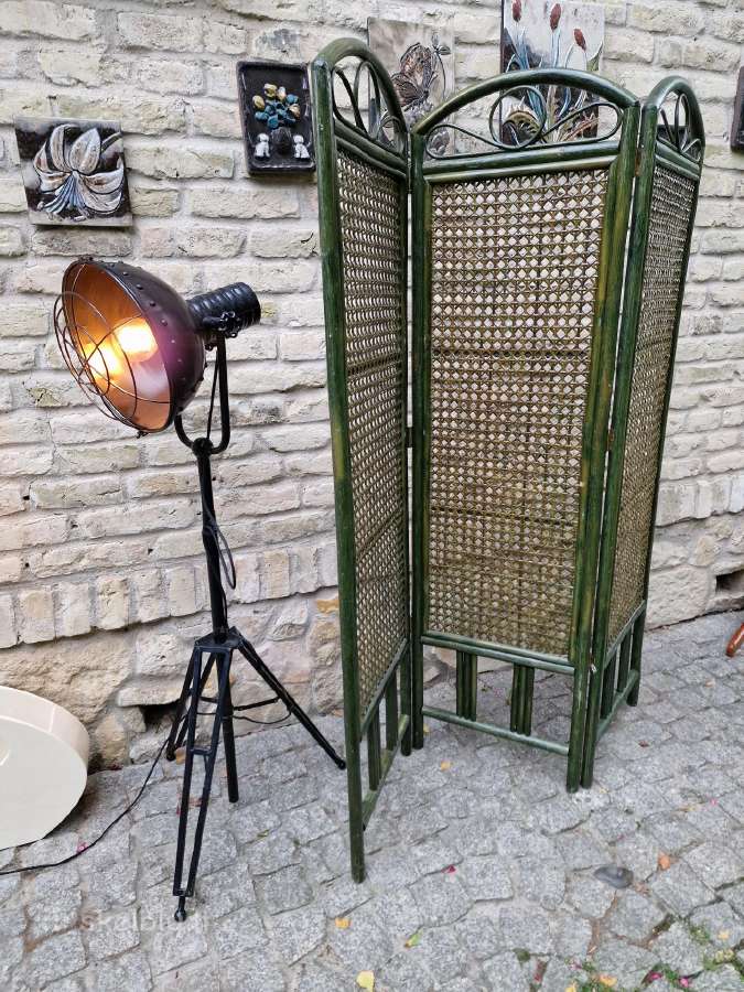 Vintažinė mid century bambukinė širma - nuotraukos Nr. 6