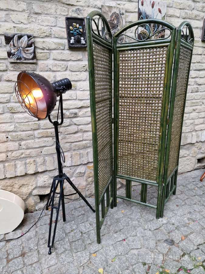 Vintažinė mid century bambukinė širma - nuotraukos Nr. 11