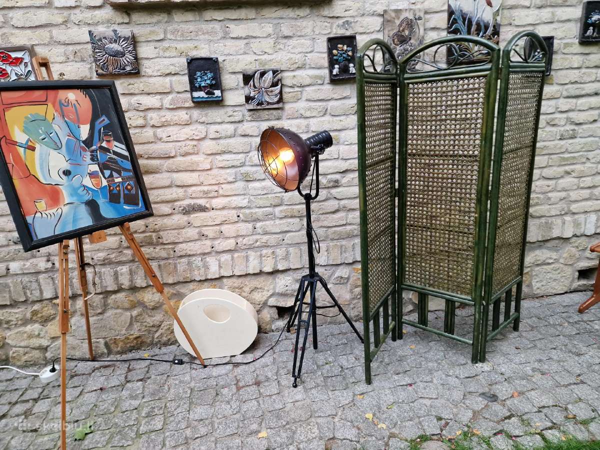Vintažinė mid century bambukinė širma - nuotraukos Nr. 20