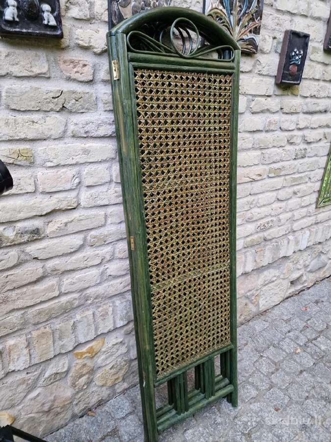 Vintažinė mid century bambukinė širma - nuotraukos Nr. 29