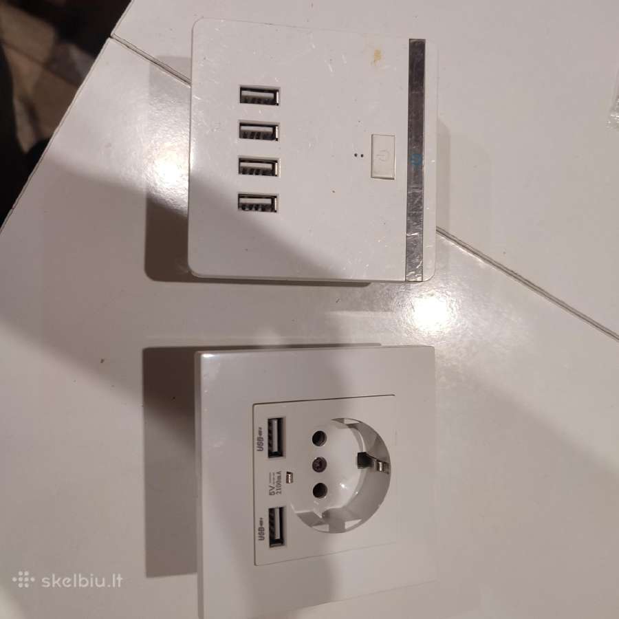 Rozetės su Usb krovikliu.