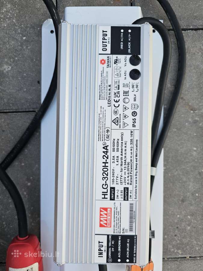 LED lauko didelis žibintas + maitinimo šaltinis - nuotraukos Nr. 3