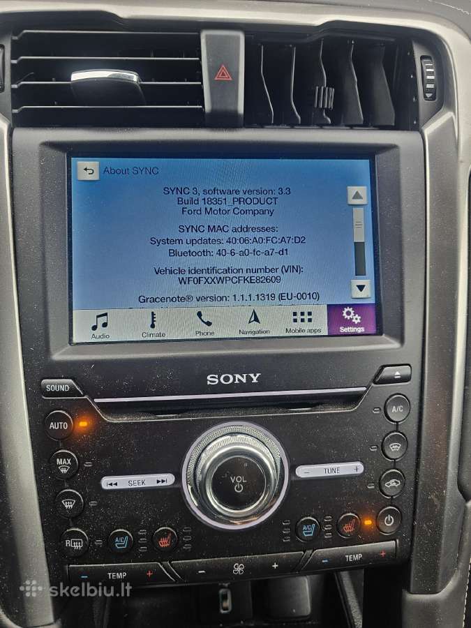 Ford Sync 3 Carplay ir Android auto aktyvavimas - nuotraukos Nr. 12