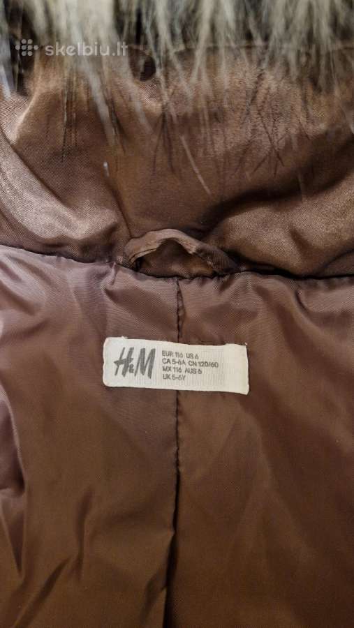 Mergaitiška h&m striukė 116cm - nuotraukos Nr. 2
