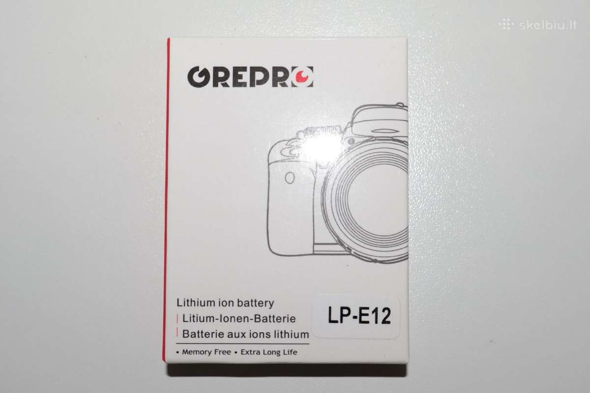 Baterija Lp-e12 + pakrovėjas Lc-e12e - nuotraukos Nr. 3