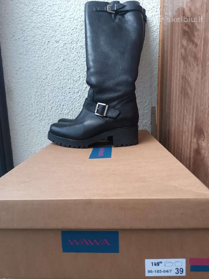 Wawa odiniai, žieminiai, moteriški batai su vilna