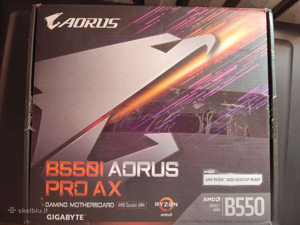 B550i Aorus pro Ax (Ryzen am4 itx) - Skelbiu.lt