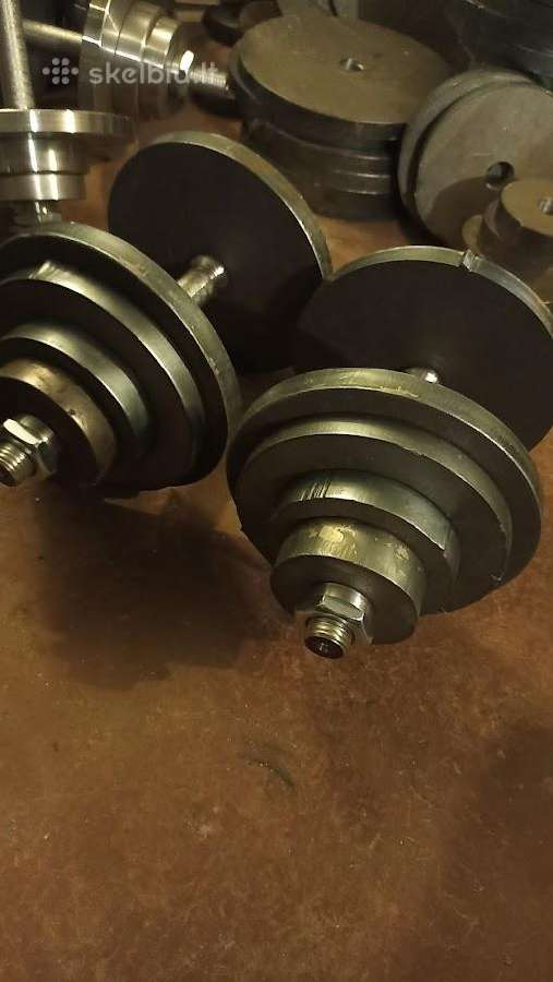 2 hanteliai po 30kg 120e