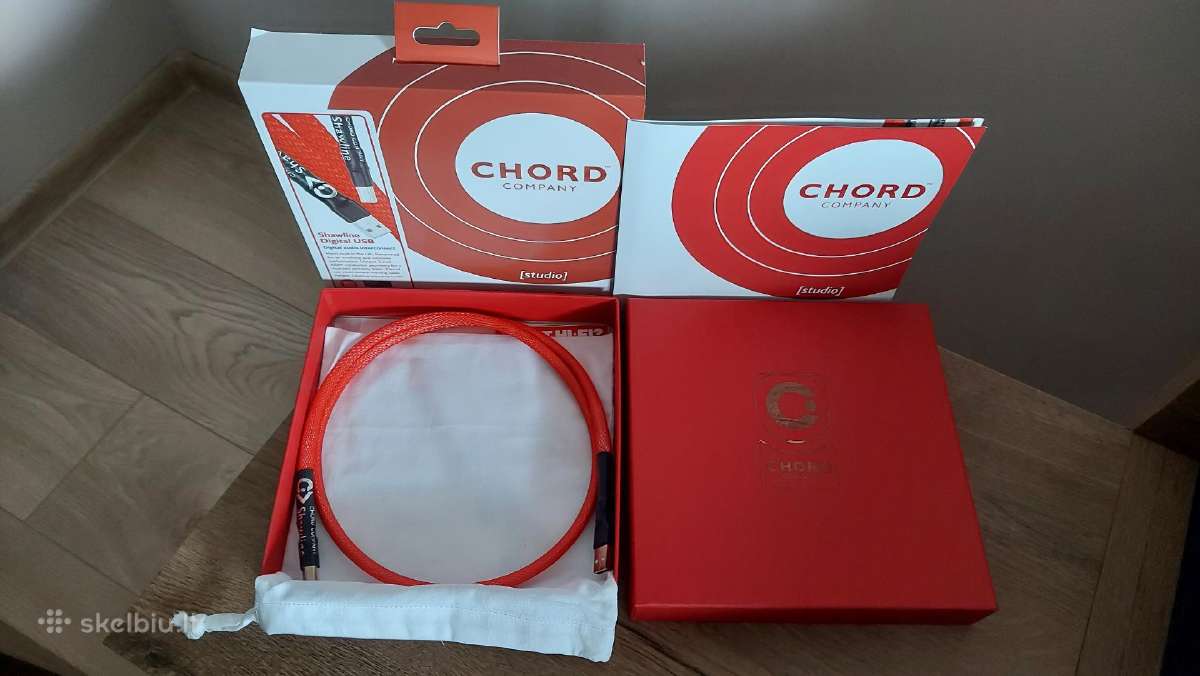 Du Chord Company Hi-fi kabeliai