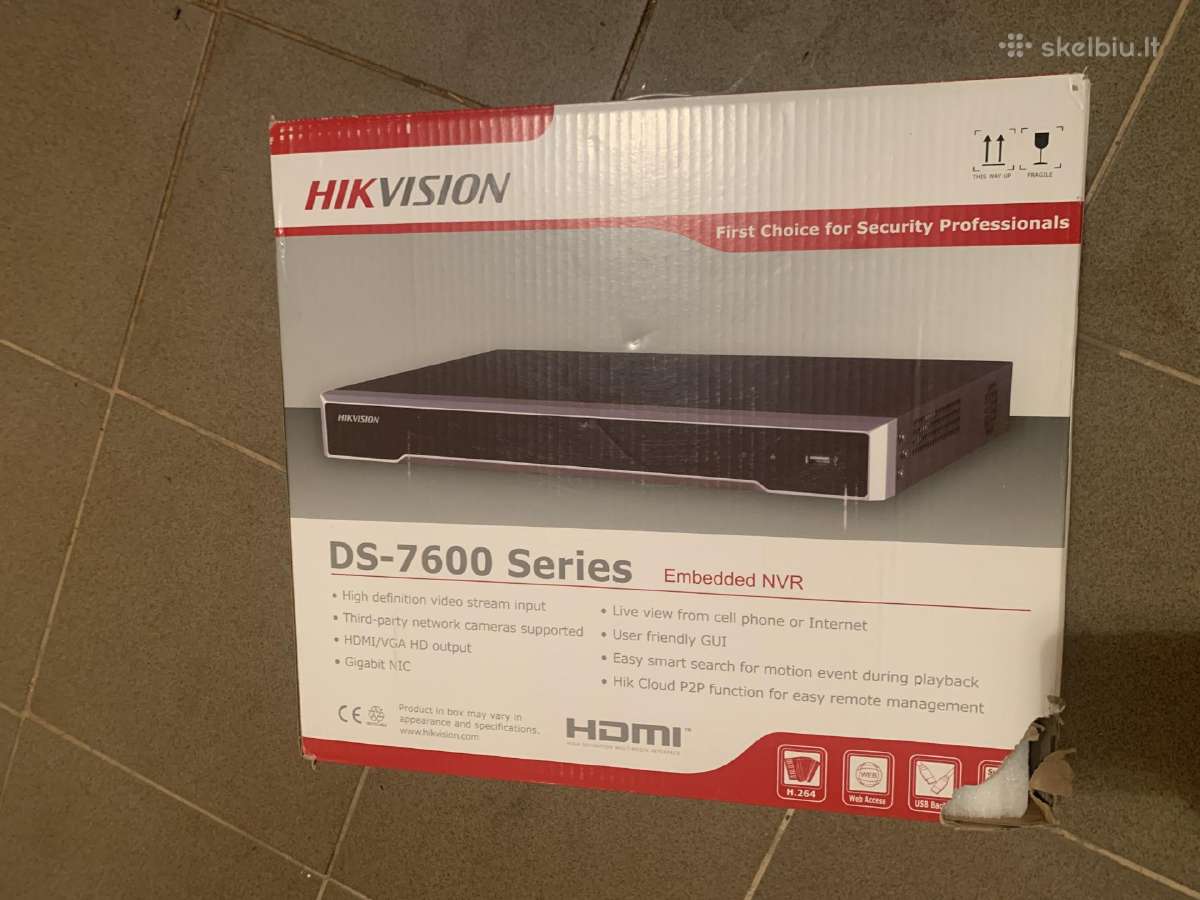 Skubiai parduodamas Hikvision DS-7608ni-k2/8p Nvr