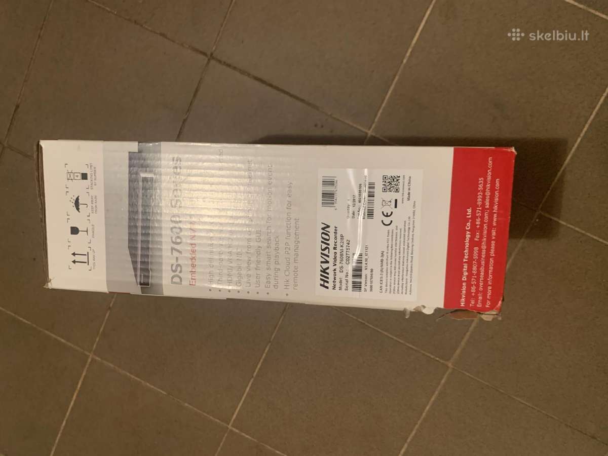 Skubiai parduodamas Hikvision DS-7608ni-k2/8p Nvr - nuotraukos Nr. 2