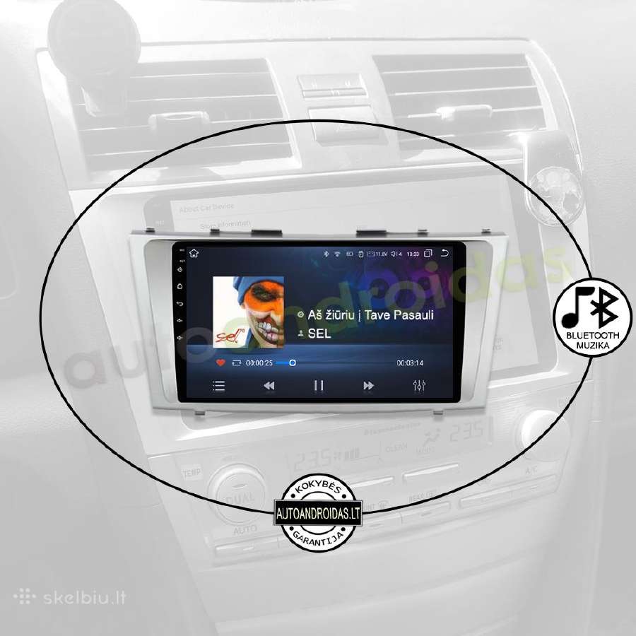 Toyota Camry 2006-11 Android multimedija WiFi/GPS - nuotraukos Nr. 6
