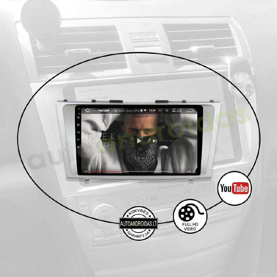 Toyota Camry 2006-11 Android multimedija WiFi/GPS - nuotraukos Nr. 9