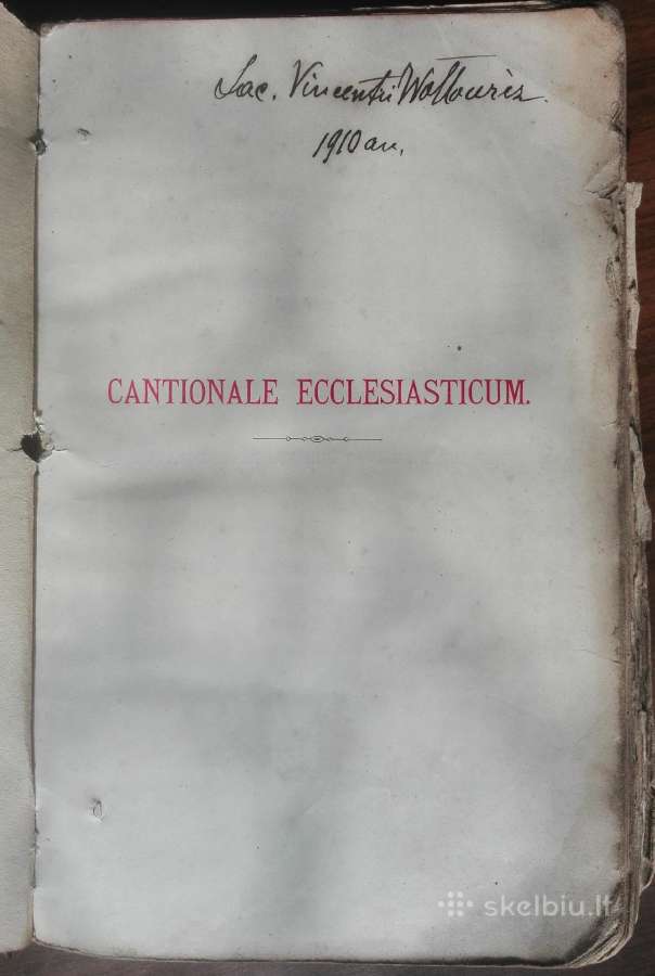 1805. Cantionale Ecclesiasticum Ad Normam Ritualis - nuotraukos Nr. 2