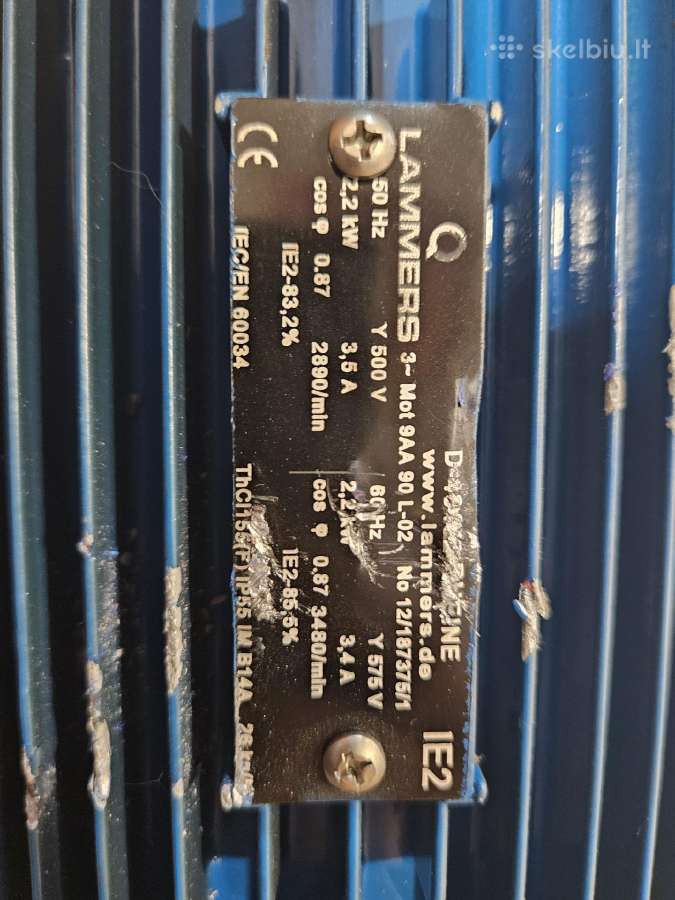 Allweiler Cvp426/8-s/c5 siurblys + variklis 2.2 kw - nuotraukos Nr. 4