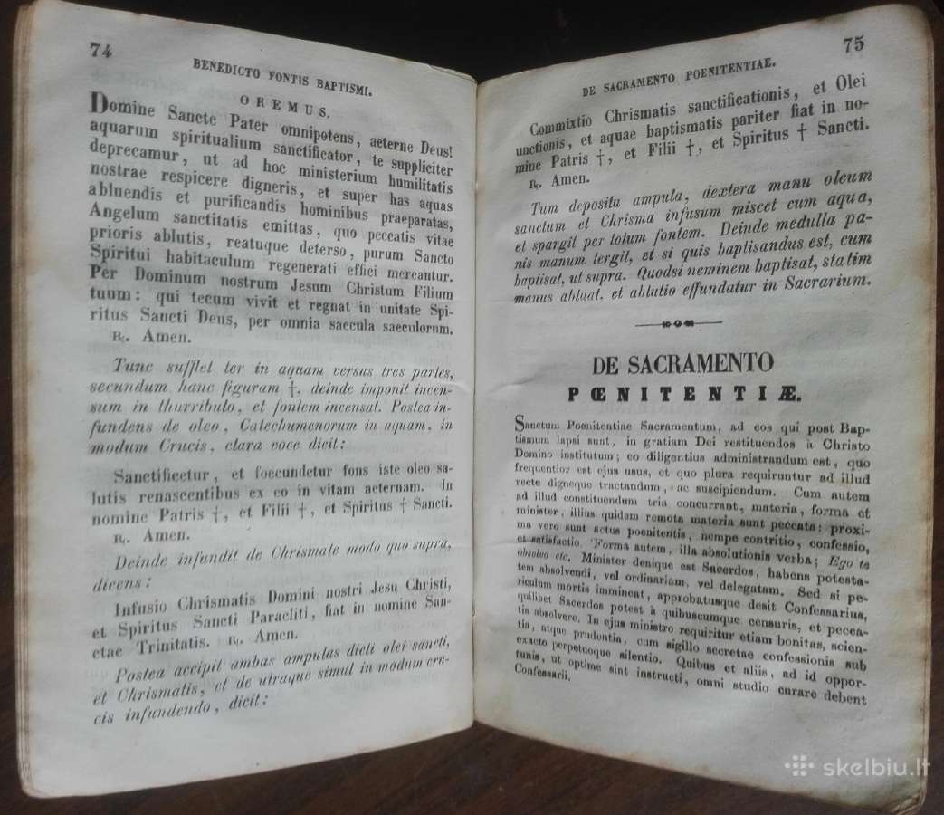 1807. Rituale Sacramentorum Ac Aliarum Ecclesia Ro - nuotraukos Nr. 7