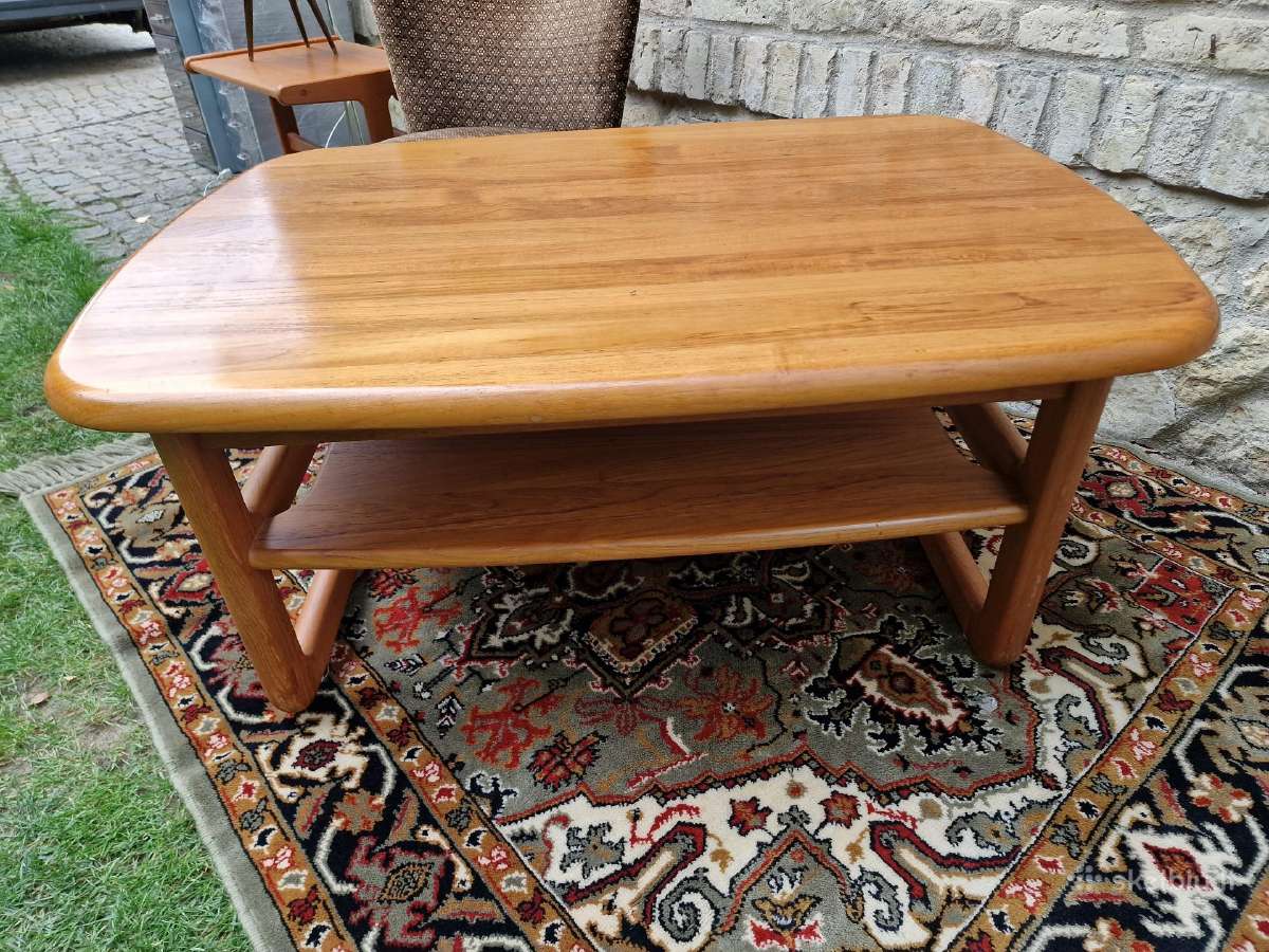Vintažinis mid century tikmedžio masyvo staliukas - nuotraukos Nr. 6