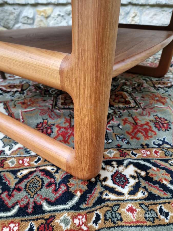 Vintažinis mid century tikmedžio masyvo staliukas - nuotraukos Nr. 9