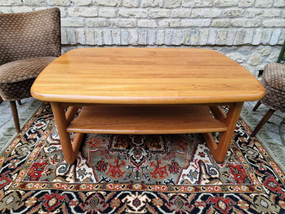 Vintažinis mid century tikmedžio masyvo staliukas - nuotraukos Nr. 10