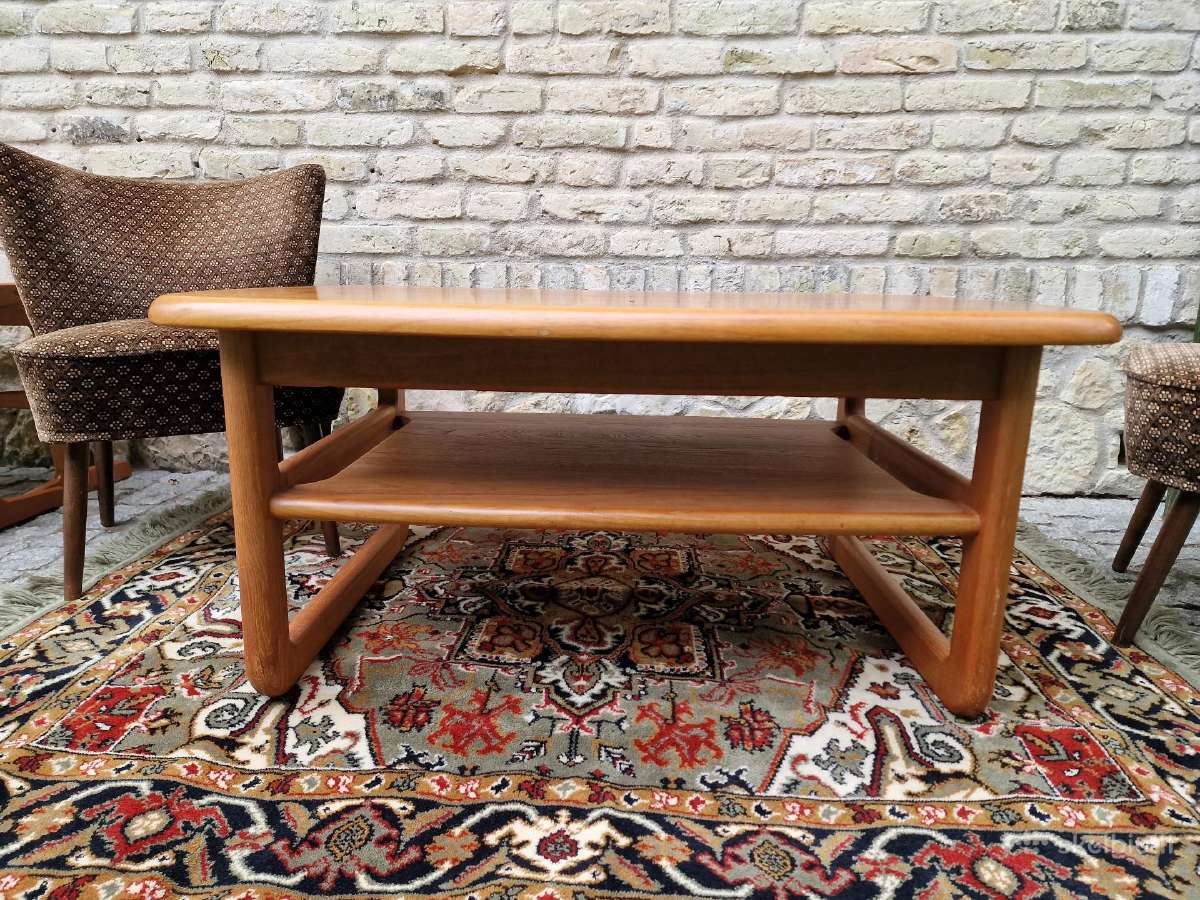Vintažinis mid century tikmedžio masyvo staliukas - nuotraukos Nr. 13