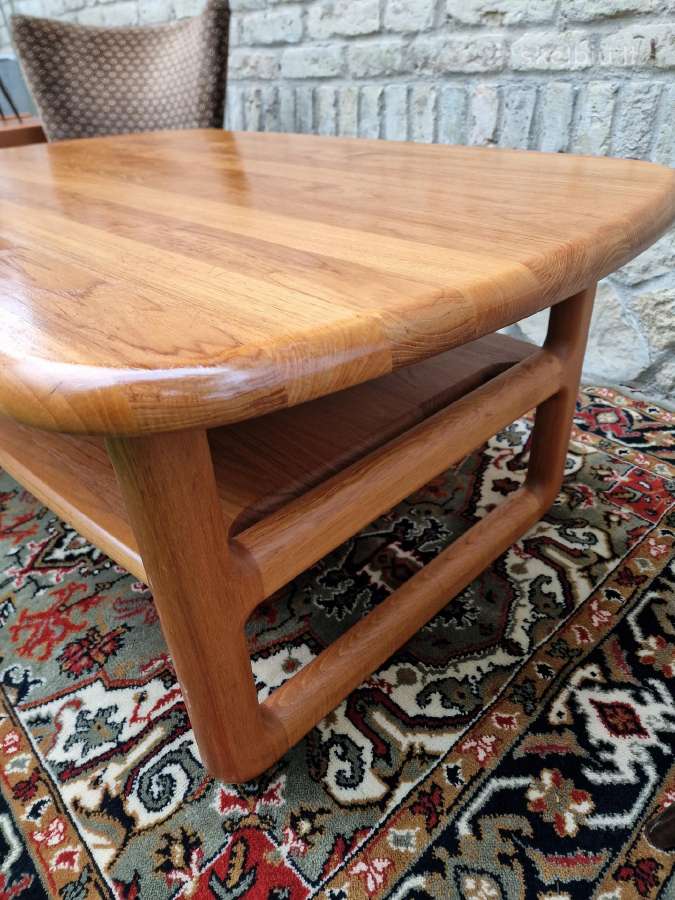 Vintažinis mid century tikmedžio masyvo staliukas - nuotraukos Nr. 15