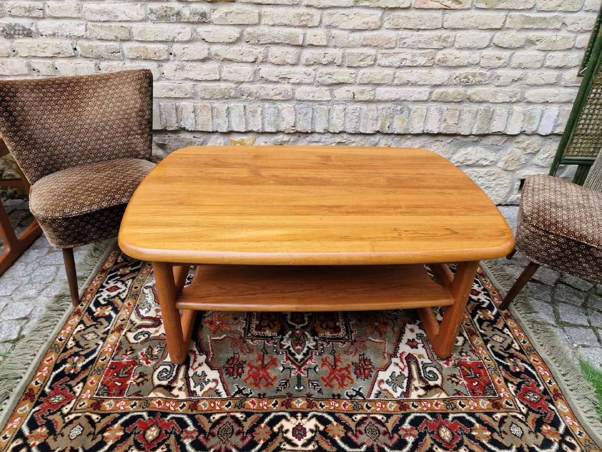 Vintažinis mid century tikmedžio masyvo staliukas - nuotraukos Nr. 17