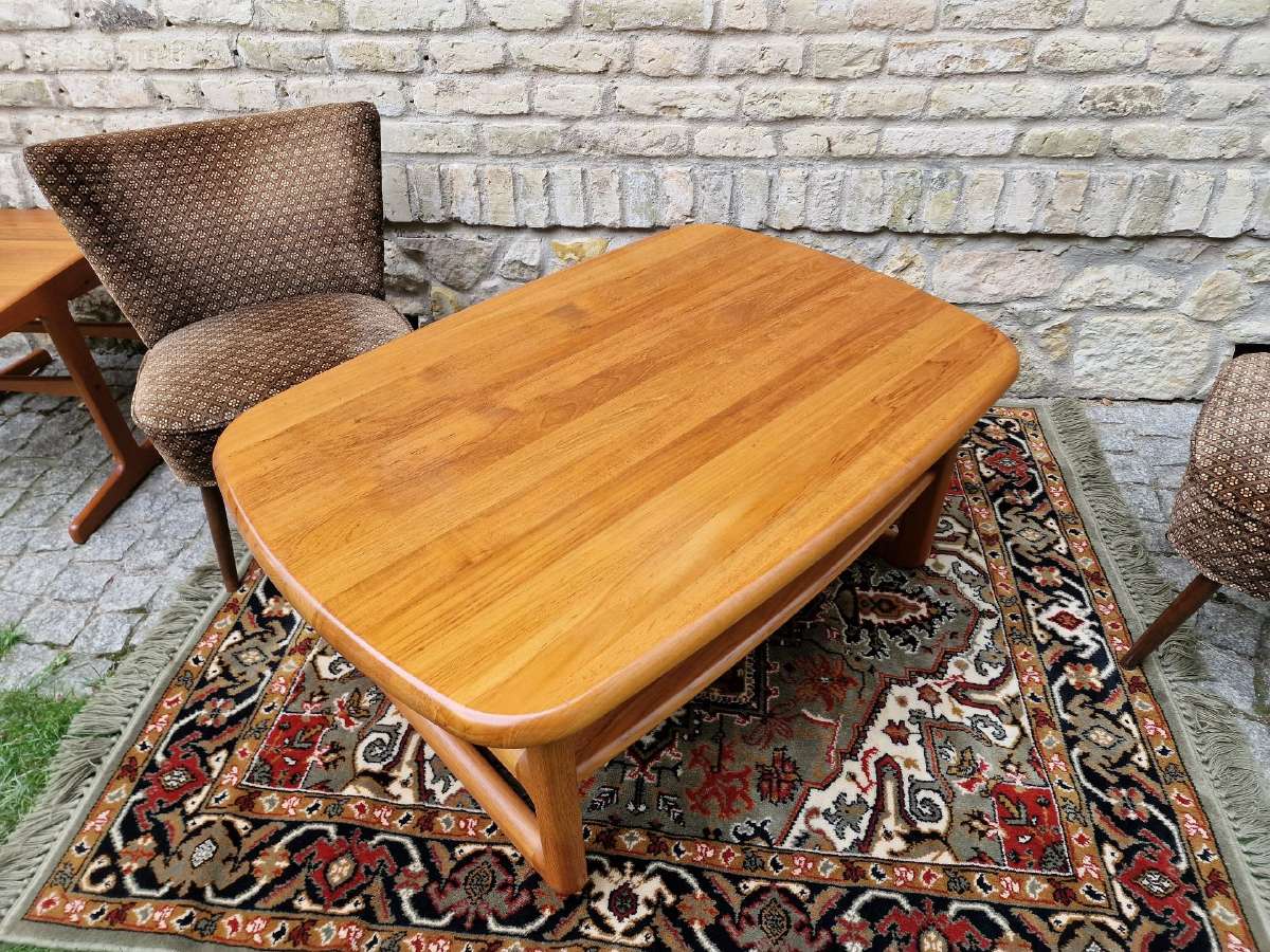 Vintažinis mid century tikmedžio masyvo staliukas - nuotraukos Nr. 29