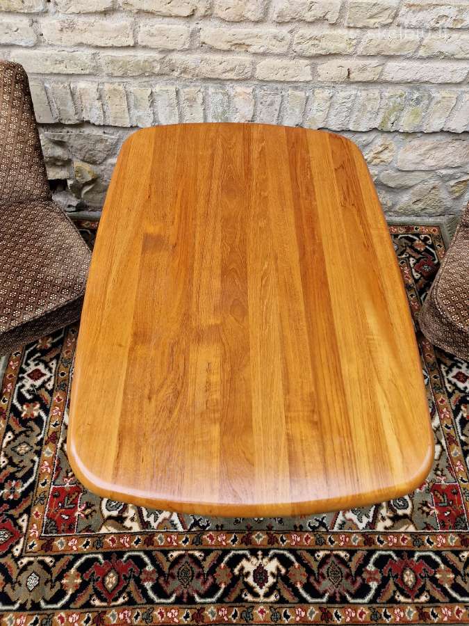 Vintažinis mid century tikmedžio masyvo staliukas - nuotraukos Nr. 33