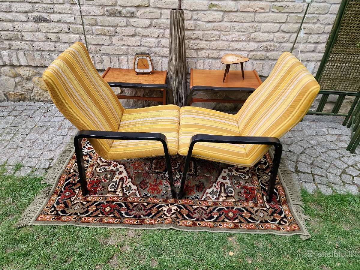 Vintažinis mid century autoriniai foteliai - nuotraukos Nr. 24