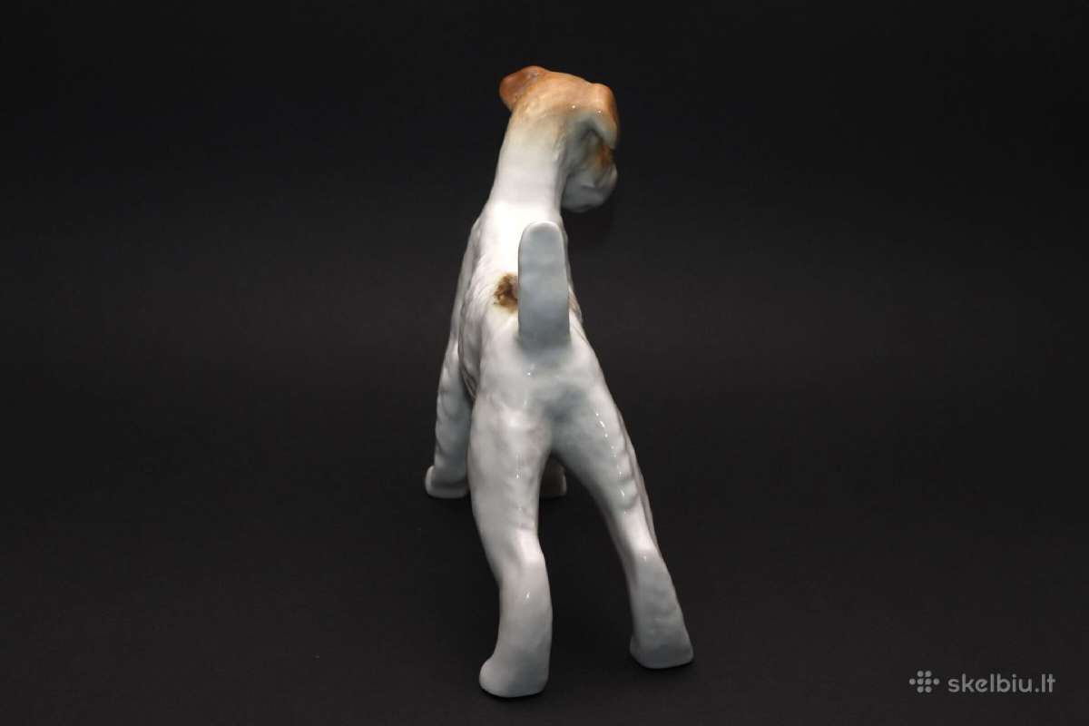 Šuo Foksterjieras porcelianas aukštis 18 cm. - nuotraukos Nr. 4