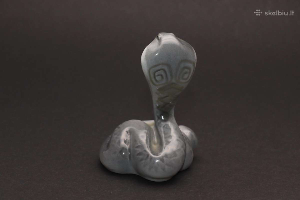 Statulėlė Kobra porcelianas aukštis 9 cm. - nuotraukos Nr. 3