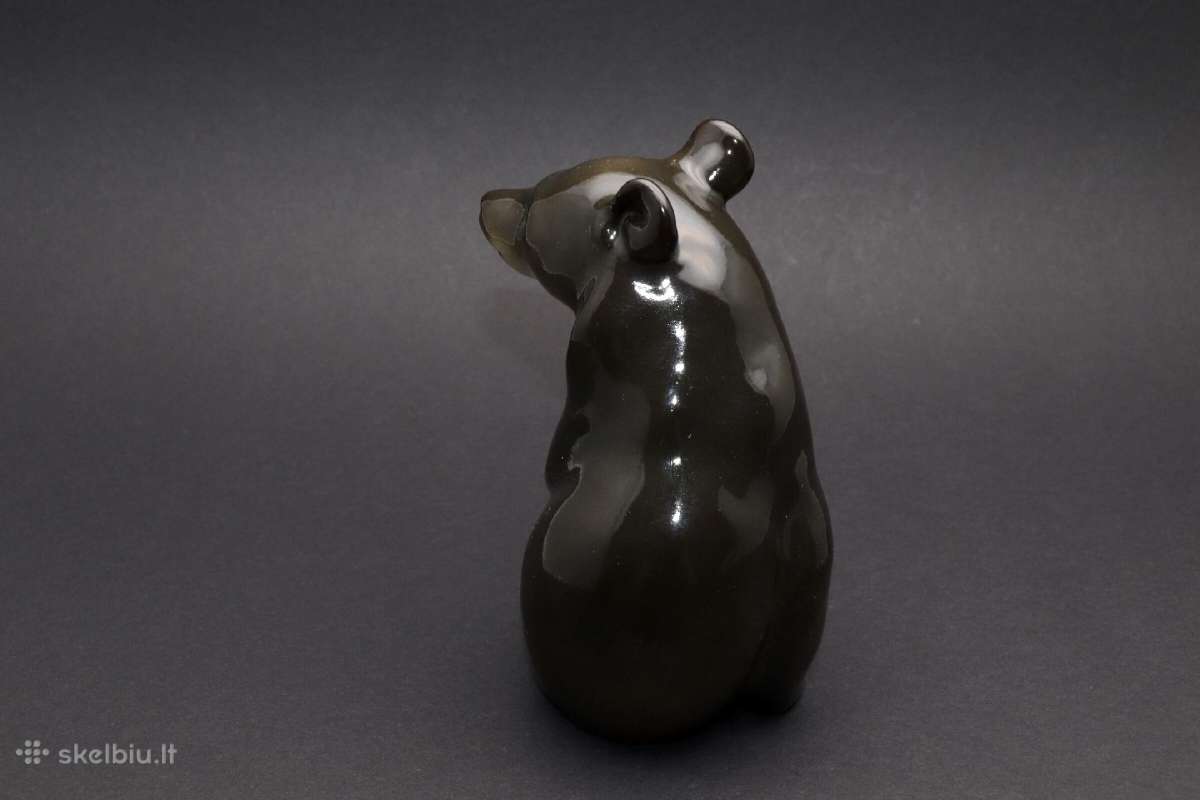 Statulėlė Meška porcelianas aukštis 14 cm. - nuotraukos Nr. 3