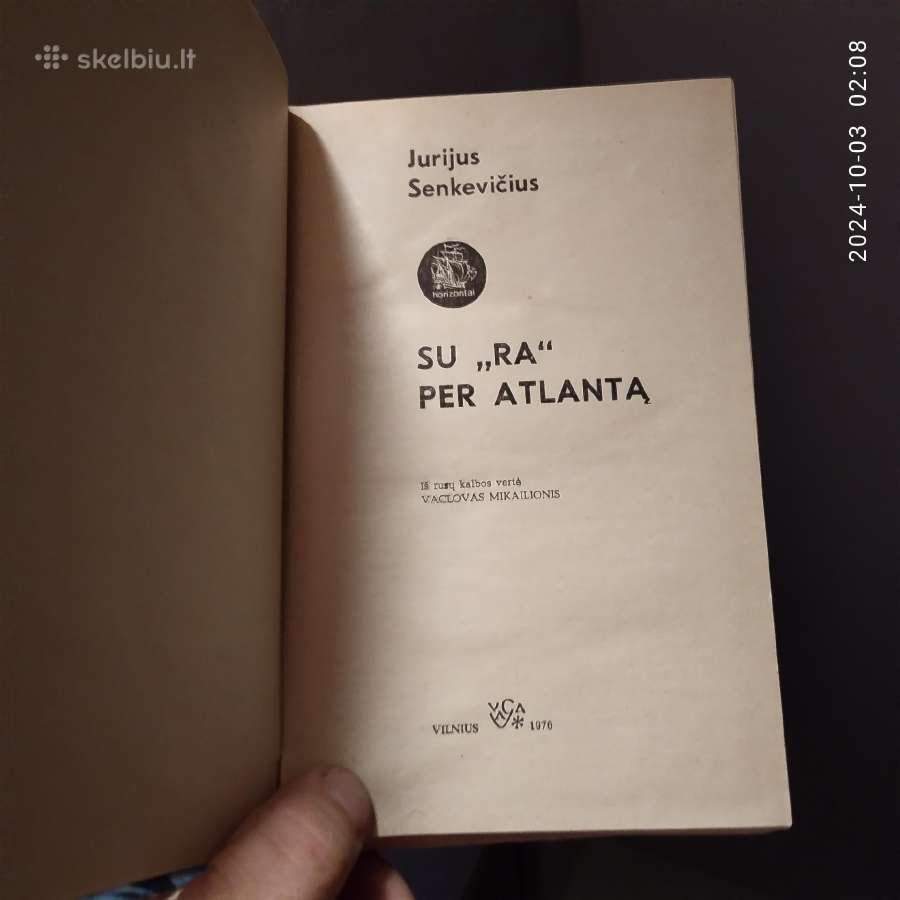 Jurijus Senkevičius "Su "Ra" per Atlantą" 1976 m. - nuotraukos Nr. 2