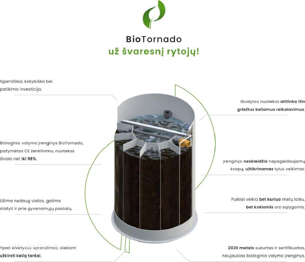 BioTornado Biologiniai valymo įrenginiu montavimas - nuotraukos Nr. 2