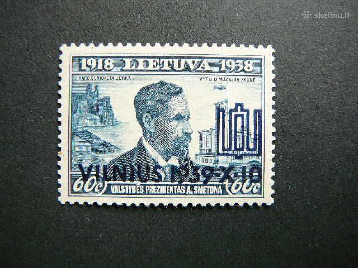 Lietuva 1939 Vilnius Mnh lit436sm
