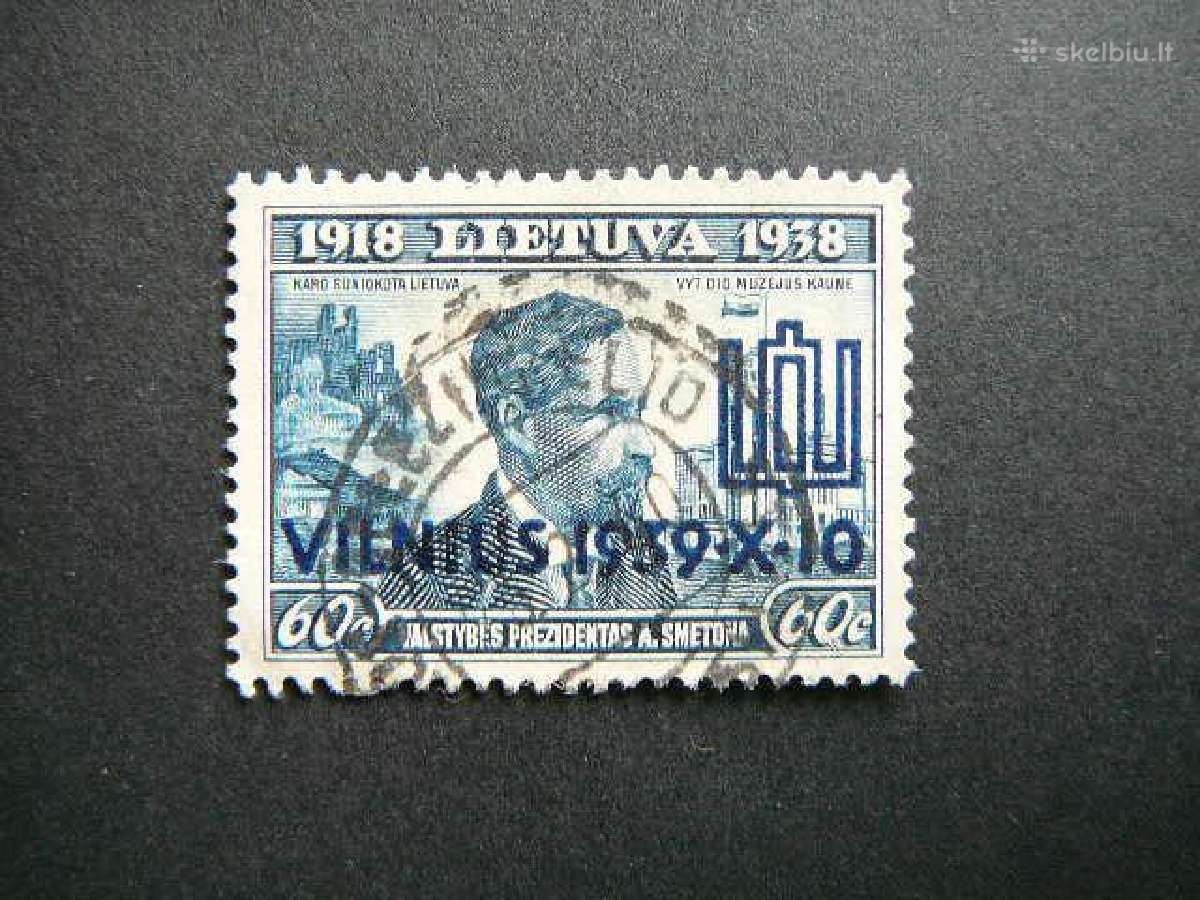 Lietuva 1939 Vilnius antsp. lit436aa