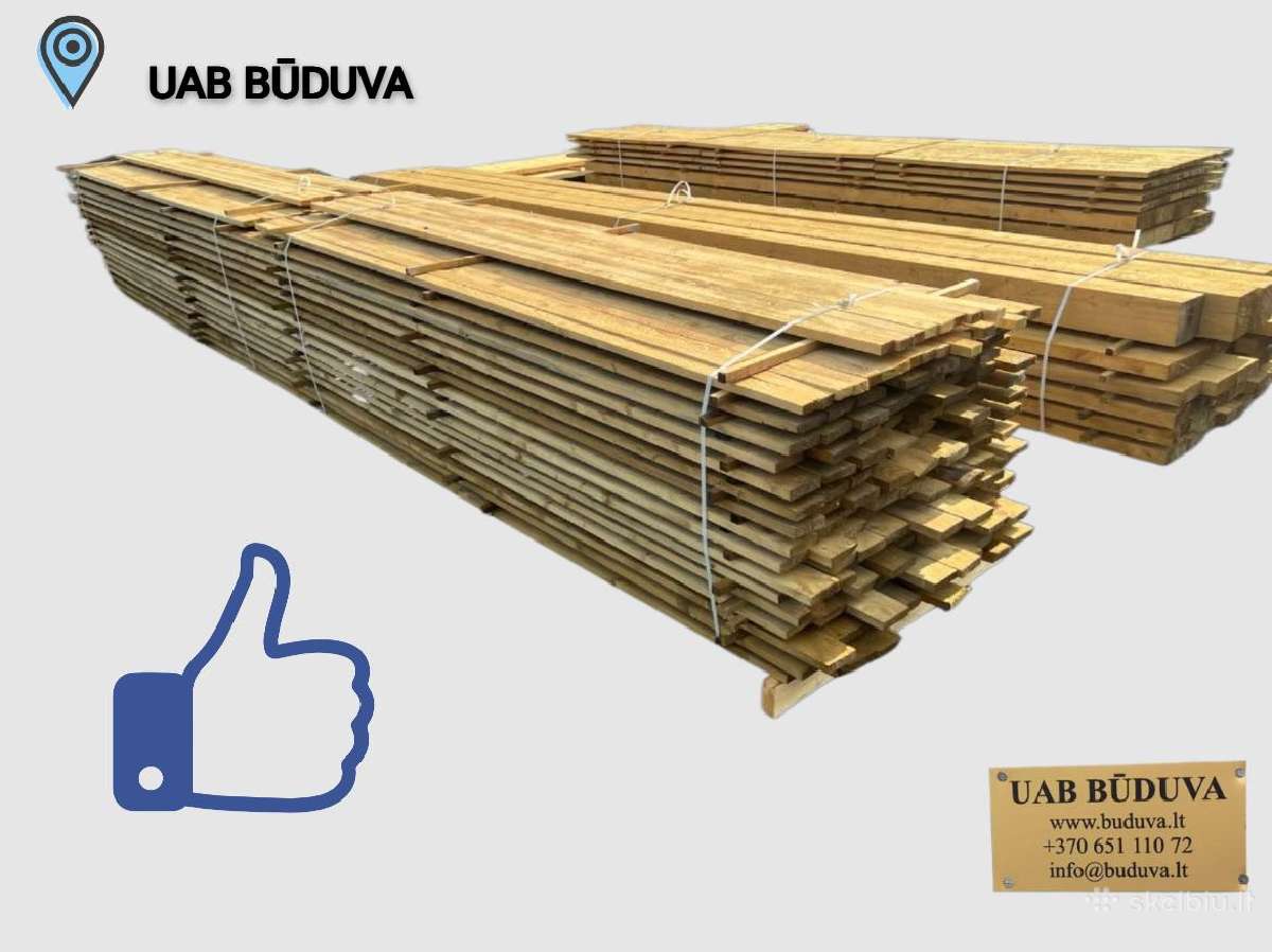 Statybinė mediena Vilniuje, mediena stogams - nuotraukos Nr. 2