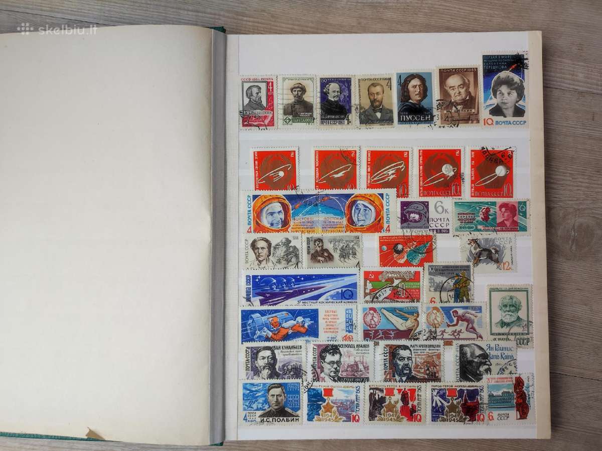 Didelis albumas su 670 pašto ženklų