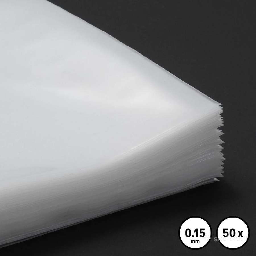 50 x 12" Lp vinilo viršelio apsauginės įmautės
