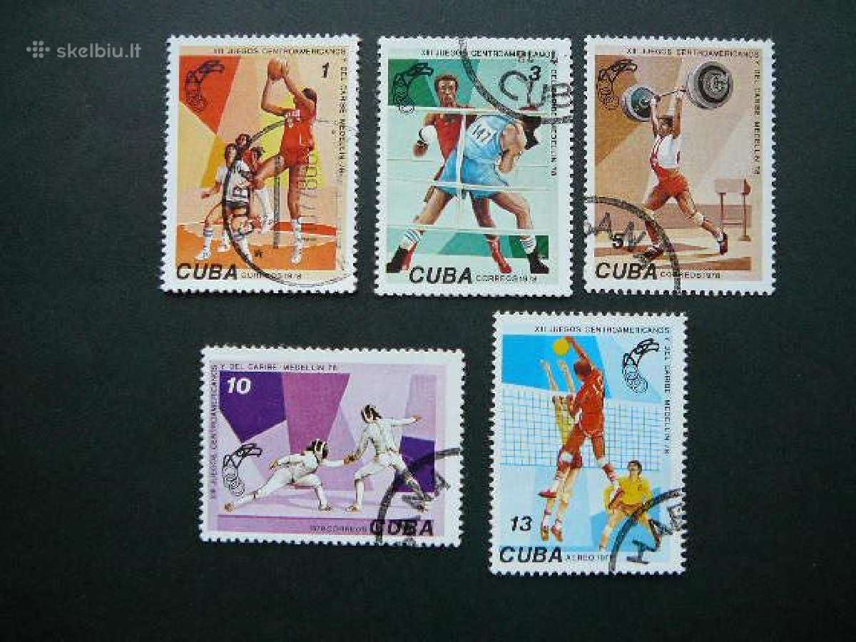 Sportas Boksas Krepsinis Kuba 1978 antsp. cu886