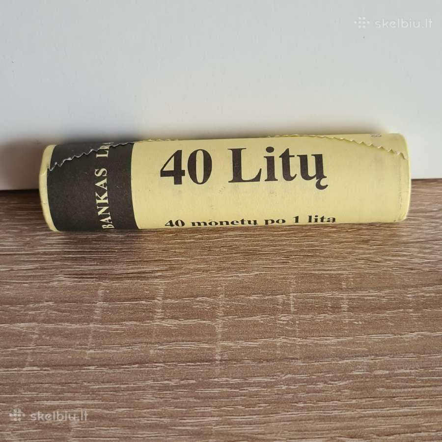 1 Lt monetų Vilniaus Universitetui ritinėlis - nuotraukos Nr. 2