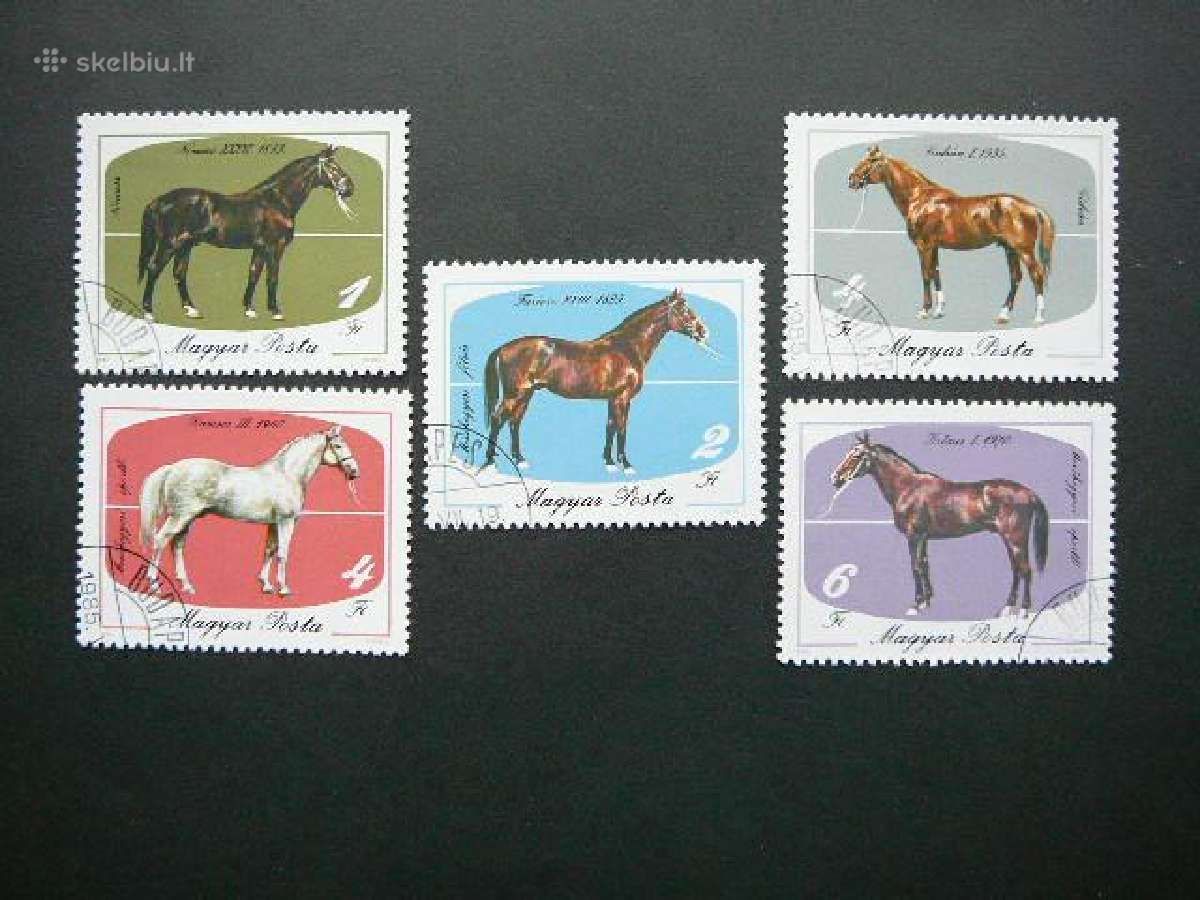 Arkliai Vengrija 1985 antsp. vng143a