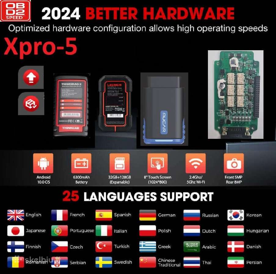 Launc X431 Thinkdiag 2 Dbscar 7 X-pro5